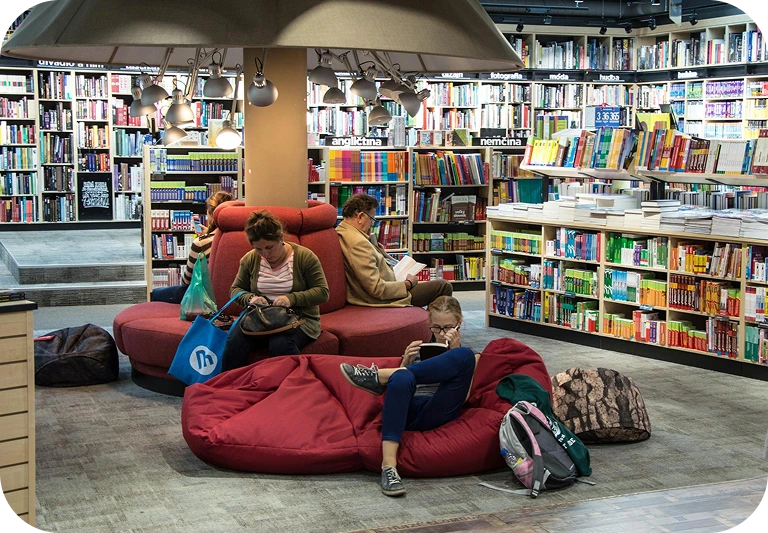 students-at-library